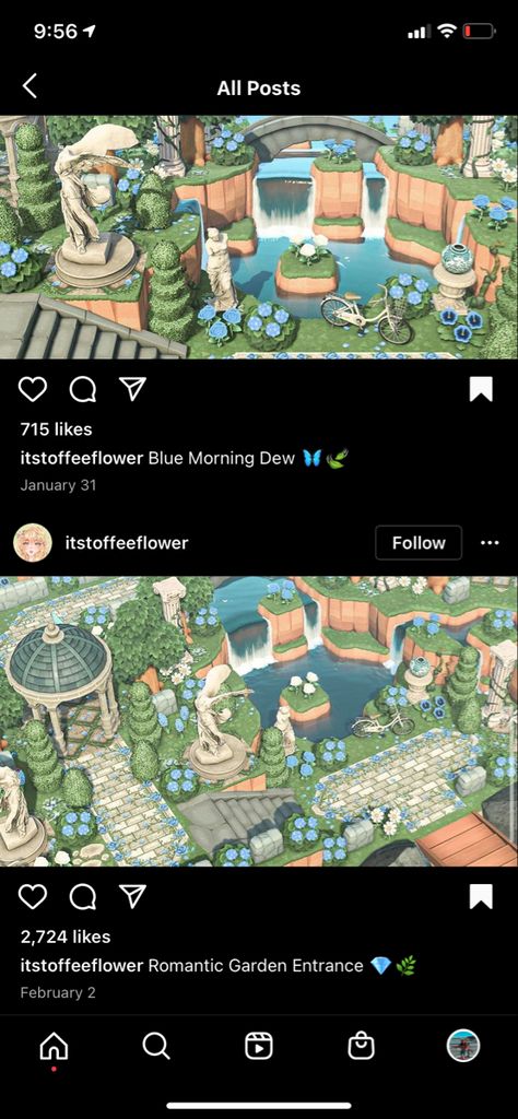 Animal Crossing Romantic, Animal Crossing Secret Garden, Animal Crossing Entrance, Garden Entrance, Blue Island, Romantic Garden, Secret Garden, Animal Crossing, Entrance