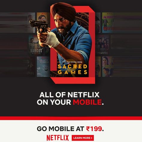 india mobile Movie Social Media Design, Netflix Advertising, Netflix Ads, Netflix Branding, Netflix India, Review Template, Social Media Advertising Design, Tv App, Social Ads