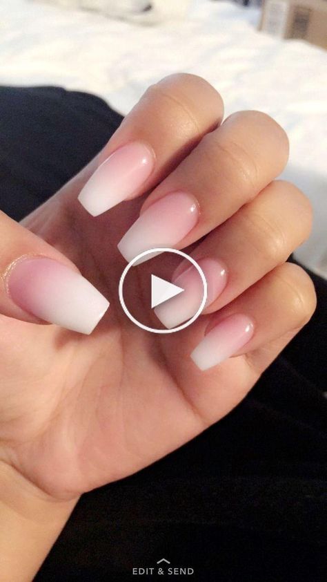 pinterest >> @itzjennerbitchez Acrylic Nails Coffin Ombre, Short Coffin Nails Designs, Short Ombre, Cute Nails For Fall, Short Coffin Nails, Fall Acrylic Nails, Short Square Acrylic Nails, Bride Nails, Acrylic Nails Coffin Short