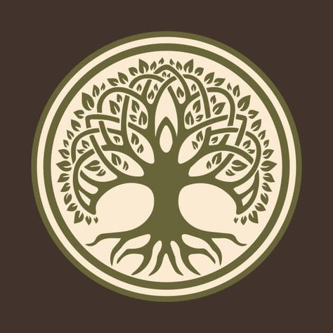 Earth Guardian, Druid Symbols, Celtic Symbols And Meanings, Tree Of Life Logo, Ancient Egyptian Tombs, Yggdrasil Tree, Family Symbol, Pagan Spirituality, Tree Of Life Symbol