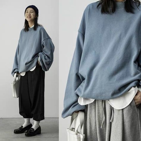 Japanese Grandpa Style, Japanese Baggy Fashion, Japanese Outfits Street Style, Wylde Flowers, Baggy Fashion, Food Drawings, Grandpa Style, Oversized Clothes, Unisex Clothes