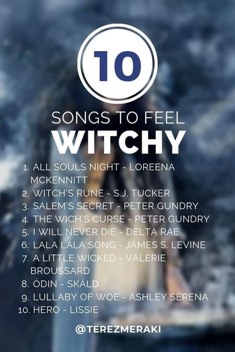 Witchy Music Playlist, Witchy Songs, Music Witchcraft, Witchy Music, Witchy Movies, Witch Music, Halloween Playlist, Herbst Bucket List, Witch Spirituality