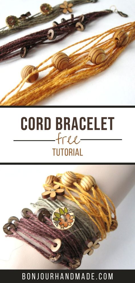 Cord Jewelry Diy, Bracelet En Cuir Diy, Leather Braclet, Cord Bracelet Diy, Making Bracelets With Beads, Diy Leather Bracelet, Diy Bracelets Tutorials, Bracelet Fil, Leather Cord Bracelets