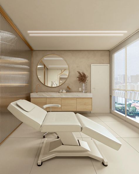 Future Workplace, Dental Design Interior, Esthetician Room Decor, Esthetics Room, Spa Room Decor, Spa Interior Design, Esthetician Room, Clinic Interior Design, Spa Interior