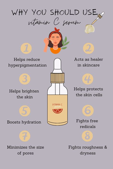 Vitamin C Serum Benefits, Vitamin C Products, Serum For Dark Spots, Vit C Serum, Foods For Clear Skin, Skin Care Guide, Skin Advice, Serious Skin Care, Good Skin Tips