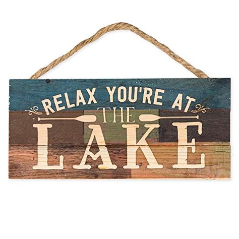 Relax Youre at the Lake Canoe Paddles 5 x 10 Wood Plank Design Hanging Sign * To view further for this item, visit the image link. (This is an affiliate link and I receive a commission for the sales) #DecorativeAccessories Canoe Paddles, Wall Decor Hobby Lobby, Canoe Paddle, Lake Decor, Wall Decor Quotes, At The Lake, Framed Mirror Wall, Wood Wall Decor, Paddles