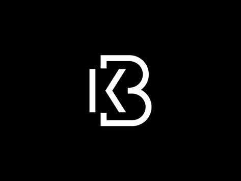 KB symbol by Filip Lichtneker Kb Logo, Initials Logo Design, Initial Logo, Typo Logo, Monogram Logo Design, Initials Logo, Symbol Design, Letter Logo Design, Logo Fonts