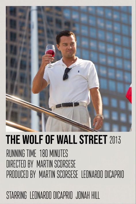 The Wolf Of Wallstreet, Polaroid Movie Poster, Tv Posters, The Wolf Of Wall Street, Photoshop Ideas, Iconic Movie Posters, Movie To Watch List, Wolf Of Wall Street, Film Posters Vintage