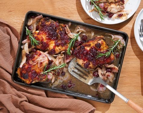 Chicken With Cranberries, Ultimate Mashed Potatoes, Thanksgiving Dinner Sides, Loaded Baked Potato Salad, Dinner Recipe Ideas, Balsamic Marinade, Traditional Thanksgiving Dinner, Thanksgiving Dinner Recipes, Balsamic Chicken