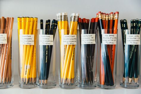 CW Pencil Enterprise — F.E. Castleberry Enterprise F, Stationery Store Design, Vintage School Supplies, Black Warrior, Stationary Store, Stationary Shop, Personalized Pencils, Beautiful Stationery, Eagle Black