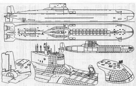 Akula Class Submarine, Submarine Drawing, Out Of Service, 29 December, February 2023, Reference Images, Art Techniques, Line Drawing, Submarine