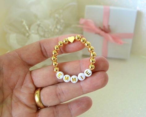 18K Gold Heart Baby Bracelet, Gold Girls Bracelet, Baby Shower Gift, Personalized Jewelry, Newborn Name Bracelet, Lil Sis Big Sis,  Toddler Newborn Bracelet Gold, Solid Gold Baby Bracelet, Customized Baby Bracelet, Lil Sis Big Sis, Baby Bracelet Gold Newborn, Baby Bracelet Gold, Personalised Baby Bracelet, Gold Girl, Cadeau Baby Shower