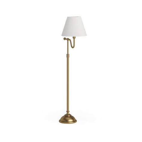 Wellesley Blackened Bronze Floor Lamp with Empire Shade - Bed Bath & Beyond - 32017257 Target Floor Lamps, Copper Floor Lamp, Clean Metal, Entryway Flooring, Bronze Floor Lamp, Apartment Goals, Floor Lamp Bedroom, Nursery Lamp, Gold Floor Lamp