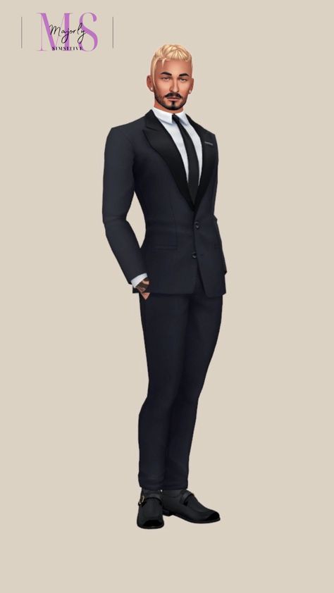 Mini Sim Style Lookbook of Thorne Bailey. CC linked on my tumblr❤️ Sims 4 Cc Formal Male Clothes, Sims 4 Male Suit Maxis Match, Sims 4 Cc Wedding Suit Male, Sims 4 Male Suit Cc, Sims 4 Formal Cc Male, Sims 4 Suits Male, Sims 4 Cc Male Shoes, Sims 4 Cc Formal, Sims 4 Cc Aesthetic