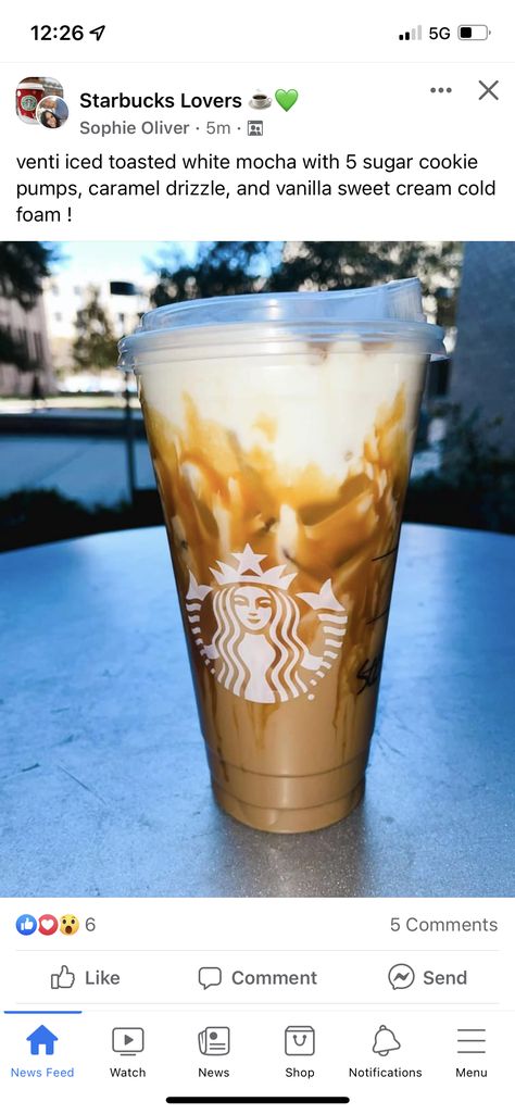 Sugar Cookie Starbucks Drink, Starbucks Fall Drinks, Starbucks Drink Menu, Coffee Orders, Starbucks Secret Menu Recipes, Cold Starbucks Drinks, Starbucks Orders, Starbucks Drinks Diy, Secret Starbucks Recipes