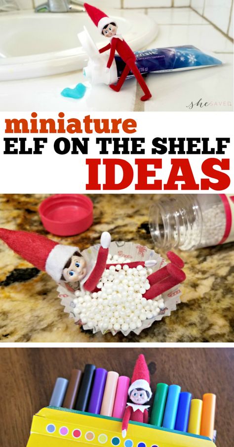 A total game changer!! Grab this MINI Elf on the Shelf and then check out all of our fun Mini Elf on the Shelf ideas that you can do with the World's Smallest Elf on the Shelf... he's so fun! (and guess what, he so small he can fit about anywhere which trust me, comes in SO handy!! Santa will be proud of you and all you can do with your tiny Elf on the shelf this Christmas, just see what kind of trouble this guy can get into! Mini Elf Ideas, Elf Invisible Ink, Best Elf On Shelf Ideas, Miniature Elf On The Shelf, Tiny Elf On The Shelf Ideas, Worlds Smallest Elf On The Shelf Ideas, Mini Elf On The Shelf Ideas, Mini Elf On The Shelf, Elf On The Shelf Diy