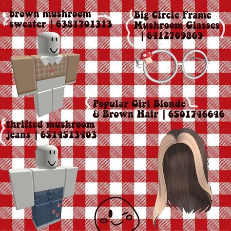 Not mine Roblox Id Codes For Clothes Cottage Core, Roblox Mushroom Outfit Code, Bloxburg Mushroom Outfit Code, Bloxburg Cottagecore Outfit Codes, Mushroom Roblox Avatar, Roblox Mushroom Outfit, Roblox Cottage, Roblox Items Codes, Cottage Core Outfit Ideas