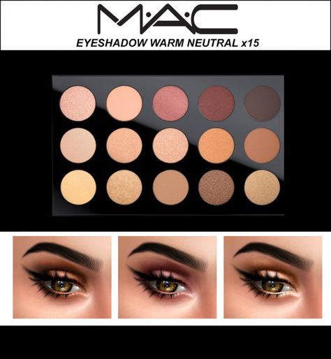 Kenzar Sims: Warm Neutral Eyeshadow • Sims 4 Downloads Eyeshadow Sims 4, Mac Makeup Eyeshadow, Los Sims 4 Mods, Makeup Cc, Pelo Sims, Sims 4 Mm Cc, Sims 4 Cc Makeup, Sims 4 Cc Skin, Play Sims