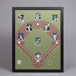 Click here to view larger image Baseball Card Displays, Trading Card Frame, Trading Card Display, Football Displays, Baseball Display, Nursery Stickers, Sports Field, Display Frames, World Map Art