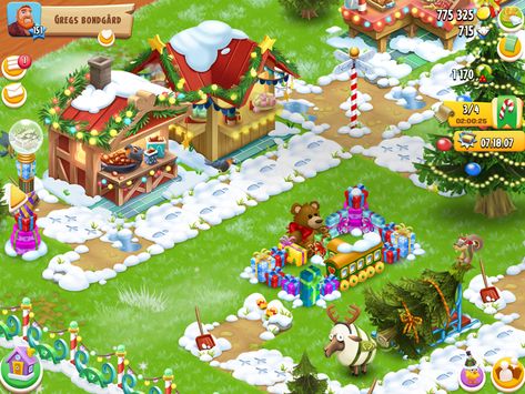 Hayday Christmas Design, Hayday Farm Design, Hay Day, Farm Design, Christmas Design, Layout, Christmas, Quick Saves, Design