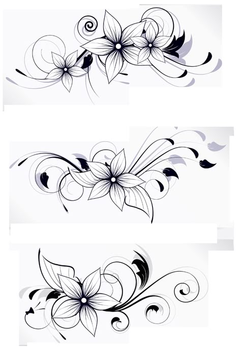 Flower Drawing Design, Pencil Drawings Easy, Flower Tattoo Designs, Dope Tattoos, Foot Tattoos, Tattoo Stencils, Mini Tattoos, Pretty Tattoos, Cool Art Drawings