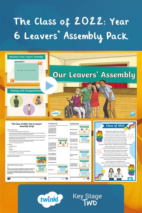 This fantastic resource pack is full of fun and engaging year 6 leavers assembly ideas, all designed to assist with planning and coordinating the end of year events. #schoolassembly #teachingresources #teacherresources #keystage2 #ks2 Year 6, Key Stage 2, School Assemblies, Positive Notes, New Class, Teacher Notes, Activity Pack, End Of Year, School Year