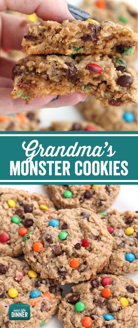 Best Ever Monster Cookies, Grandmas Monster Cookies, Monster Cookies Oatmeal, Valentines Monster Cookies, Monster Cookie Bars No Flour, Monster Cookies With Raisins, Paula Deen Monster Cookies, Amish Monster Cookies, Original Monster Cookies Recipe