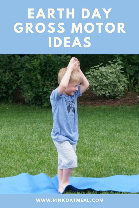 I LOVE these Earth Day gross motor activities! There are so many cute ideas in this post. My kids are going to love the different games and the recycling or garbage clean up ideas. These are perfect gross motor activities for the month of April, Earth Day, habitats or a weather unit! A must for a classroom, home, daycare, occupaitonal therapy, physical therapy, physical education and beyond! Earth Day Fine Motor For Toddlers, Earth Day Activities Occupational Therapy, Gross Motor Earth Day Activities, Earth Day Physical Activities, Earth Day Gross Motor Activities, Preschool Gross Motor, Physical Development Activities, Young Toddler Activities, Physical Activities For Toddlers