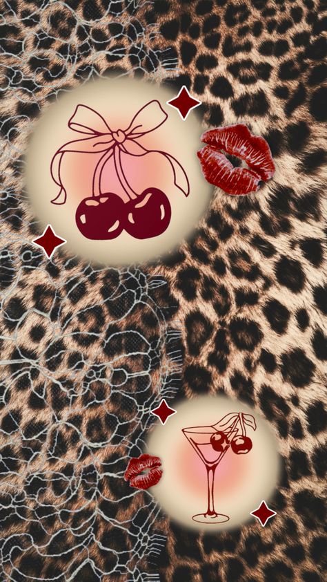 #cherry #cheetah #lace #vintage #vibes #aesthetic #cherryaesthetic #animalprint #cute #mobwifeaesthetic #beauty #wallpaper #art #fyp #fypshuffle #gucci #versace #trending Vintage Vibes Aesthetic, Cherry Wallpaper, Mob Wives, Beauty Wallpaper, Lace Vintage, Wallpaper Art, Vintage Vibes, Iphone Background, Versace