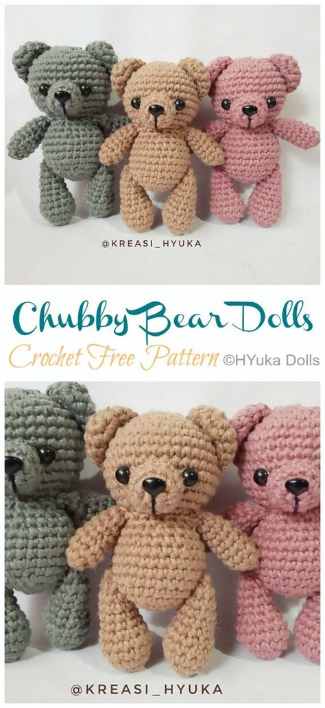 Toys Quotes, Bear Patterns Free, Tiny Teddies, Crochet Bear Patterns, Amigurumi Bear, Crochet Teddy Bear Pattern, Bear Crochet, Fair Isles, Crochet Teddy Bear