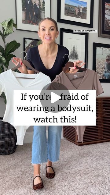 Merrick White / Style Educator on Instagram: "The bodysuits that changed how I felt about bodysuits. They’re THE BEST.  Comment below with the word LINK and I’ll send you a DM with links to the bodysuits AND everything else I’m wearing!  @pumiey.us #pummel #pumieybodysuits #amazonfinds #amazonfashion #pumieytryon #partner" Bodysuit With Sweater, White Bodysuit And Jeans Outfit, How To Style Bodysuit With Jeans, Pumping Work Outfits, Olive Long Sleeve Shirt Outfit, Emerald Green Bodysuit Outfit, Styling Bodysuits Outfit, Bodysuit And Sneakers Outfit, Bodysuit And Wide Leg Pants