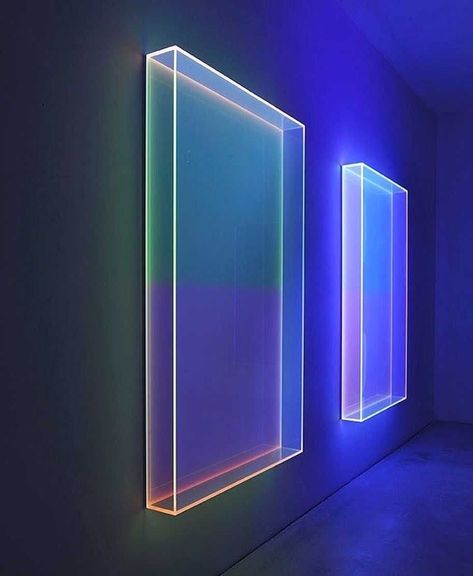 Blind Deku Au, Blind Deku, Colored Plexiglass, Deku Au, Light Art Installation, Light Sculpture, Game Room Design, Neon Art, Display Design