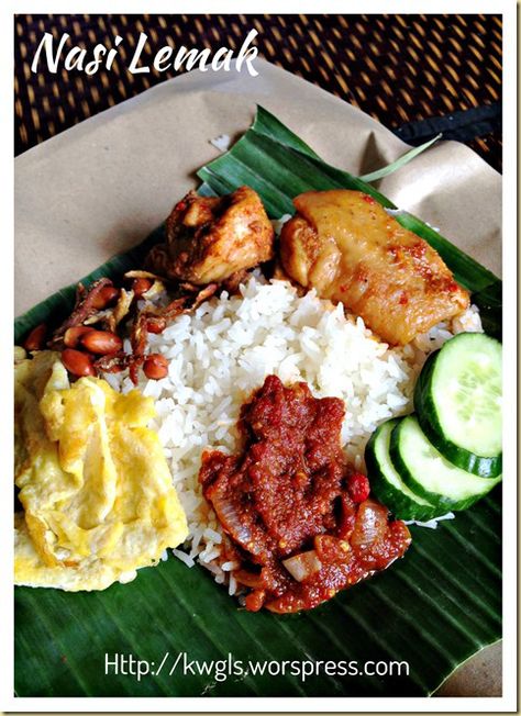 Sambal Recipe, Malay Food, Malaysian Cuisine, Ayam Bakar, Nasi Lemak, Singapore Food, Rice Dish, Malaysian Food, Coconut Rice