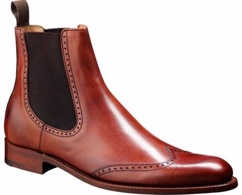 Barker Luxembourg Chelsea Boot with Brogueing Chelsea Boots Style, Boots Outfit Men, Jodhpur Boots, Mens Dress Boots, Brown Chelsea Boots, Gentleman Shoes, Pattern Shoes, Monk Strap Shoes, Best Shoes For Men