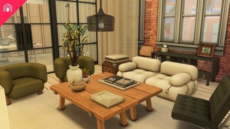 Brownstone Apartment, Brownstone Interiors, Sims 4 Speed Build, Brooklyn Apartment, Sims 4 Cc Furniture, Sims 4 Build, Apartment Furniture, Sims 4 Cc, Sims 4 Custom Content