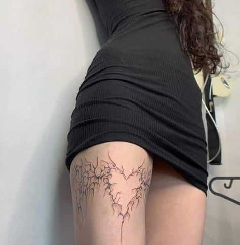 Cybersigilism Tattoo Thigh, Grunge Hand Tattoos, Uncommon Tattoos For Women, Grunge Tattoos For Women, Goth Arm Tattoo, Grunge Tatoos, Edgy Tattoo For Women, Tattoos Infinity, Grunge Tattoo