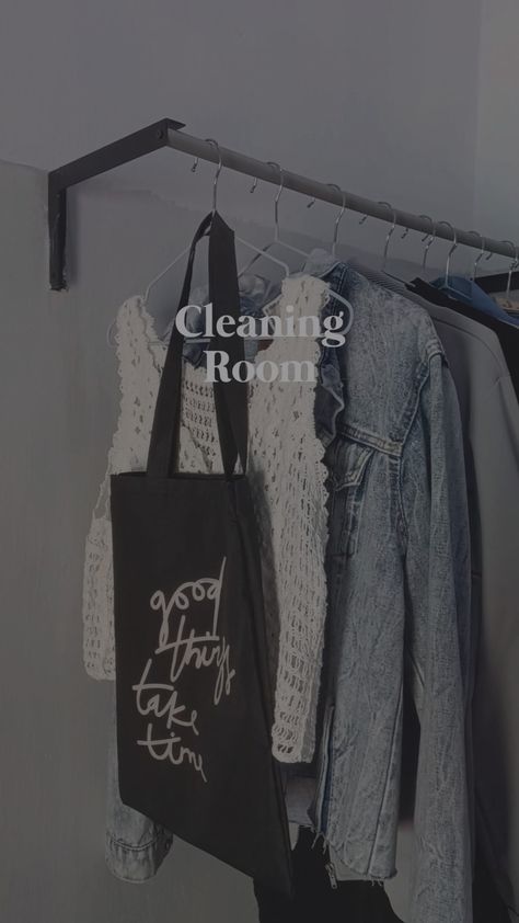 Aesthetic Black, Clean Room, At Home Store, Black Aesthetic, Wardrobe Rack, Reusable Tote, Reusable Tote Bags, Tote Bag, Wardrobe