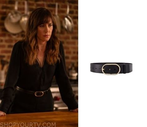 Billions: Season 7 Episode 9 Wendy's Oval Belt Wendy Rhodes Style, Oval Belt, Belt Outfit, Rhodes, Fashion Looks, Tv, Clothes