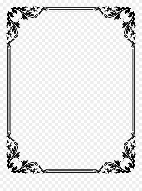 Project Frame Design, Book Frame Design, Art Border Design, Frame Background Png, Frame Design Png, Border Design Png, Picture Frame Design, Bord Design, Black And White Framed Art