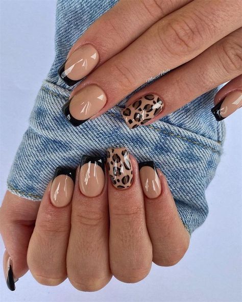 Cheetah Print Nails, Brown French, Opal Nails, Bronde Balayage, Cheetah Nails, Leopard Print Nails, Leopard Nails, Animal Print Nails, Cute Gel Nails