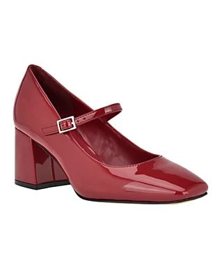 Red Mary Janes Calvin Klein Womens Shoes - Macy's Red Mary Jane Shoes, Anne With An E, Mary Jane Shoes Womens, Block Heel Shoes, Mary Jane Pumps, Trending Sneakers, Mary Jane Heels, Pump Dress, Calvin Klein Woman