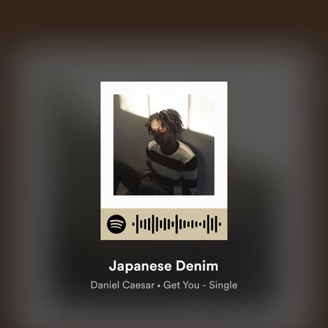 Japanese Denim Daniel Caesar, Daniel Caesar, Japanese Denim, My Wedding, The Song, Album Covers, Polaroid Film, Songs, Music