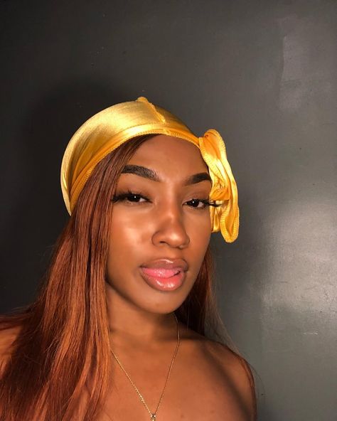 Thebaddie on Instagram: “-ya wish ya girl looked this good w/ a silky💋” Black Womens Hairstyles, Pretty Icylinn, Headscarf Styles, Faux Locs Styles, Headwear Fashion, Straight Ponytail, Head Scarf Styles, Hairstyles Braided, Pretty Females