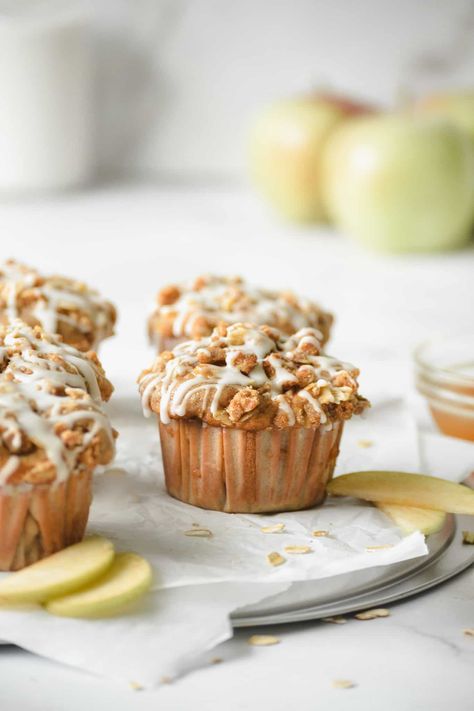 Apple Spice Muffins Crisp Fall Morning, Apple Spice Muffins, Honey Muffins, Spice Muffins, Lemon Poppyseed Muffins, Apple Spice, Fall Morning, Apple Muffins, Muffin Bread