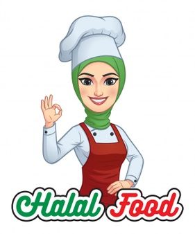 Hijab Logo, Chef Images, Food Background Wallpapers, Cartoon Chef, Baking Logo Design, Chef Logo, Kitchen Logo, Halal Food, Female Chef