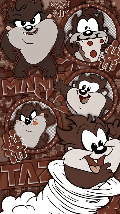 Tazmania Devil Wallpaper, Taz Wallpaper, Tasmanian Devil Cartoon, Tasmanian Devil Looney Tunes, Adventure Time Tattoo, Looney Tunes Wallpaper, Whatsapp Theme, Disney Princess Tattoo, Creepy Vintage