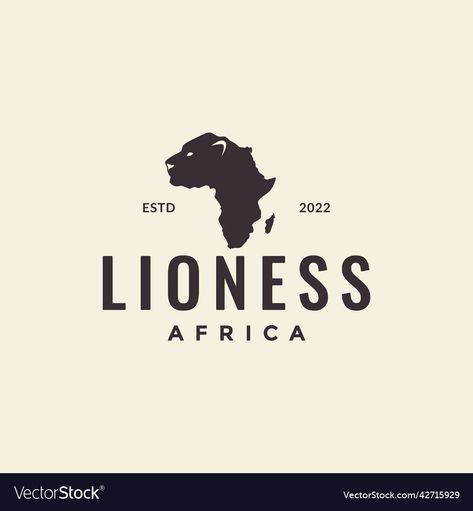 Lion Logo Png, Lioness Logo, Africa Logo, Africa Safari Lodge, African Quotes, Africa Art Design, Lion Vector, Illustration Creative, Lion Logo