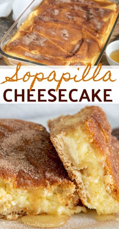 Easy Sopapilla Cheesecake, Sopapilla Recipe, Sopapilla Cheesecake Bars, Cheesecake Desserts Recipes, Cinnamon Cheesecake, Sopapilla Cheesecake, Croissant Dough, Cheesecake Bar Recipes, Dessert Simple