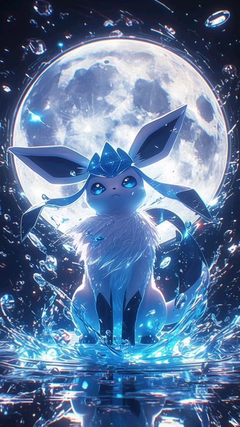 Pokemon Eeveelutions Wallpaper, Cute Pokemon Art Kawaii, Pokemon Characters Animals, Pokemon Wallpaper Iphone Hd, Cute Pokemon Aesthetic, Pikachu Expressions, Pokemon Eternatus, Fantasy Water Creatures, Pokemon Art Wallpaper