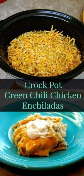 Crock Pot Green Chili Chicken, Green Chili Chicken Crockpot, Crock Pot Green Chili, Green Chili Chicken Enchilada Casserole, Green Chicken Enchilada Casserole, Enchiladas Crockpot, Chili Chicken Enchiladas, Traditional Homemaking, Green Chili Chicken Enchiladas